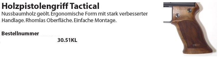 Wyss Holzpistolengriff Tactical Stgw57 klein Nussbaumholz dunkelbraun