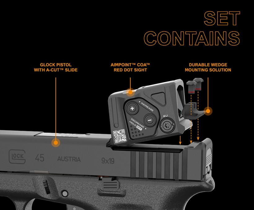 Pistole Glock 47 MOS 08/FS/Combo AIMPOINT COA™ 3,5 MOA 9mm Para