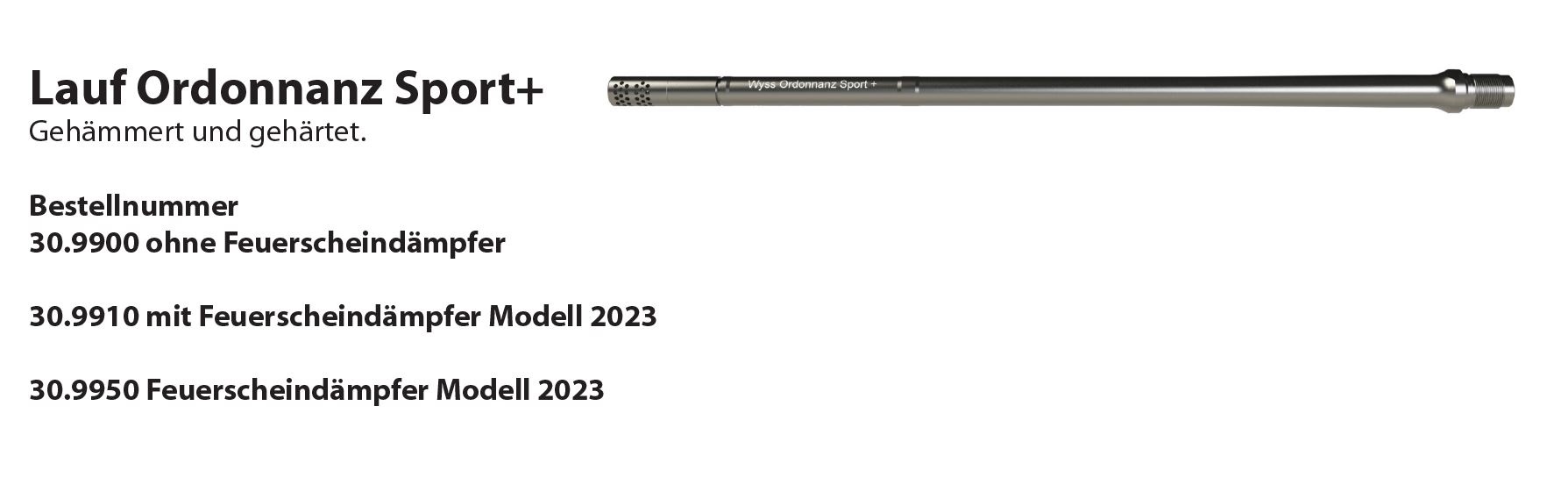 Wyss Lauf Ordonnanz Sport+ Stgw57