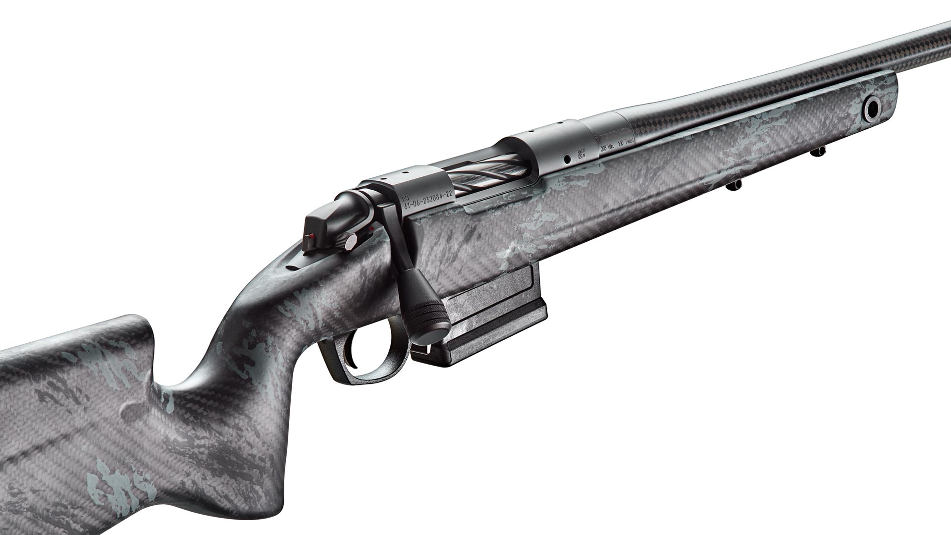 Repetierer Bergara Modell B14² Crest Carbon .308 Win. , 20" Lauf (Cure Carbon 21.5 mm), Carbon Schaft