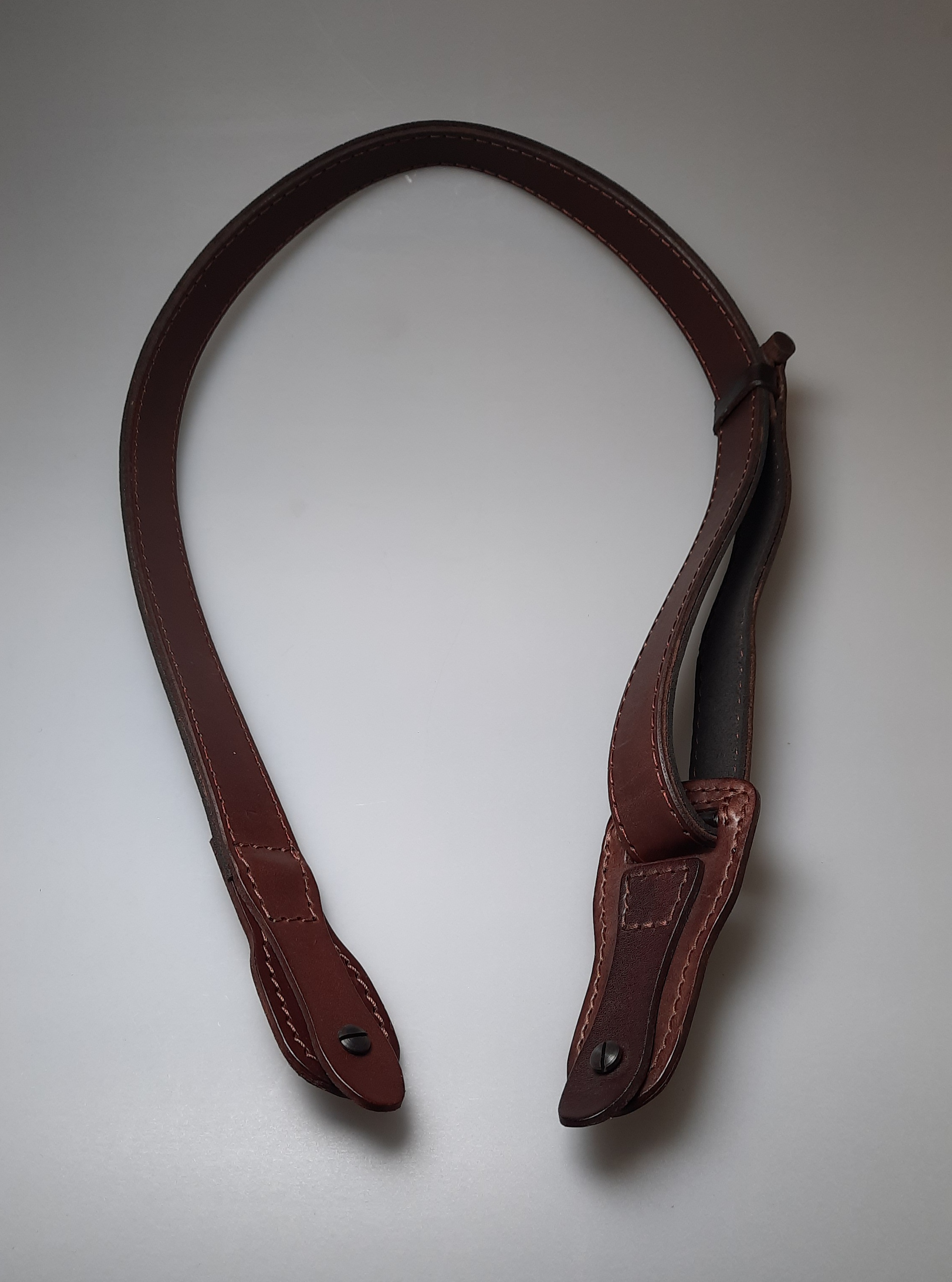 Gewehrriemen mit Knebel, dunkelbraun (Riemenbreite 3cm)