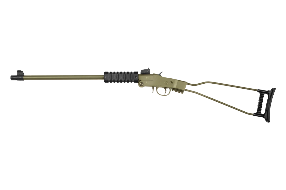Kipplaufbüchse Chiappa Little Badger .22 LR , OD green cerakoted, Einschüssig 16,5" Lauf mit 1/2" x28 Gewinde, (Demowaffe)