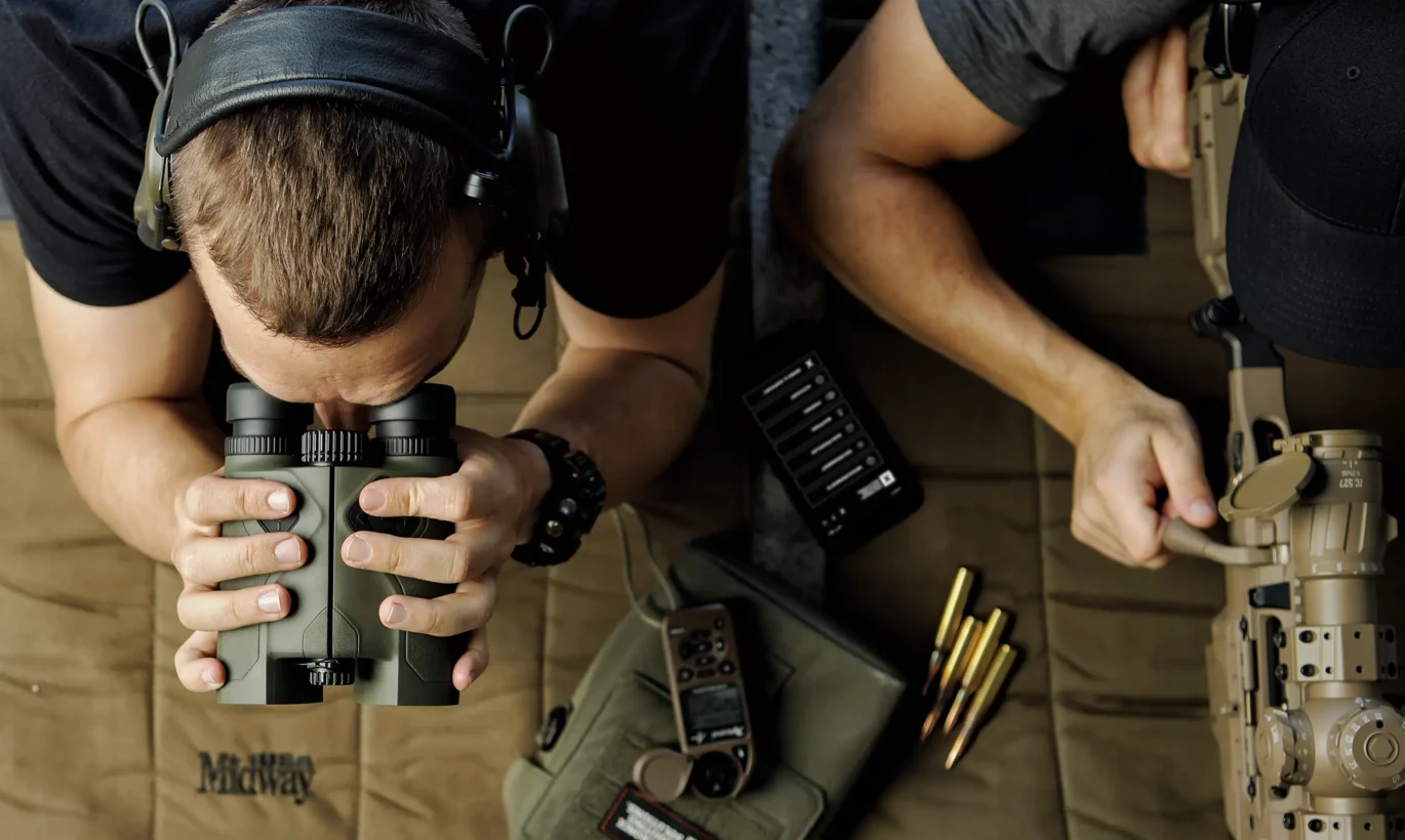 Fernglas mit Distanzmesser Safran VECTRONIX AG Vector X 10x42 mit MSR-SMR2 Absehen, MRAD