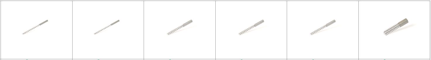 Werghalter / Wischkolben Standard Aluminium - Kal. 10.75 - 9mm - M5 Innengewinde