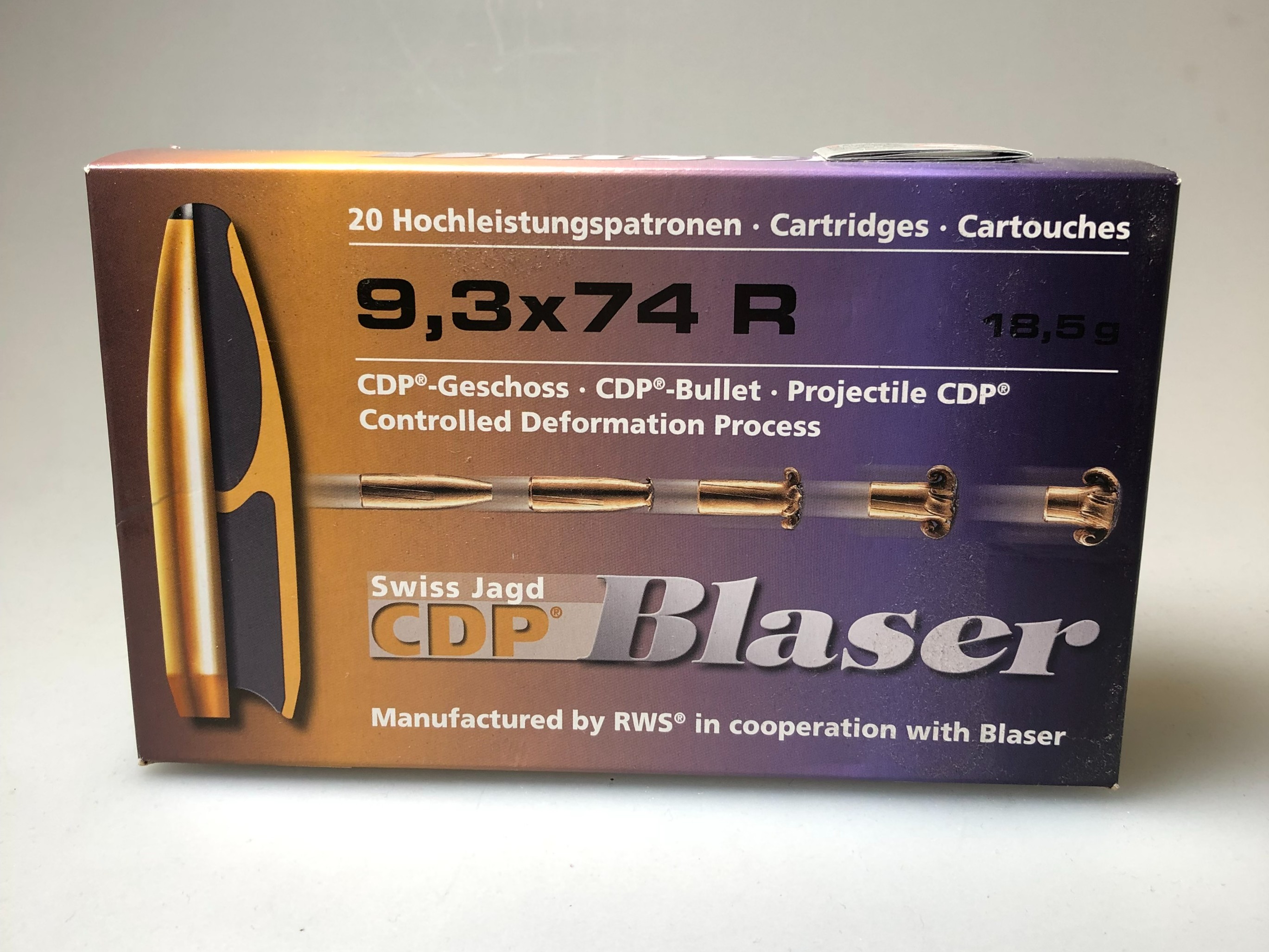Munition Blaser CDP 18.5g 9.3x74R
