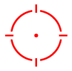 Reflex Visier Holosun ARO-CORE-MRS-RD, mit rotem Wechselabsehen: 2MOA Dot & 65MOA Circledot