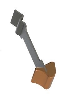 Wyss Magazinhalter Ergonomic SIG P210 orange
