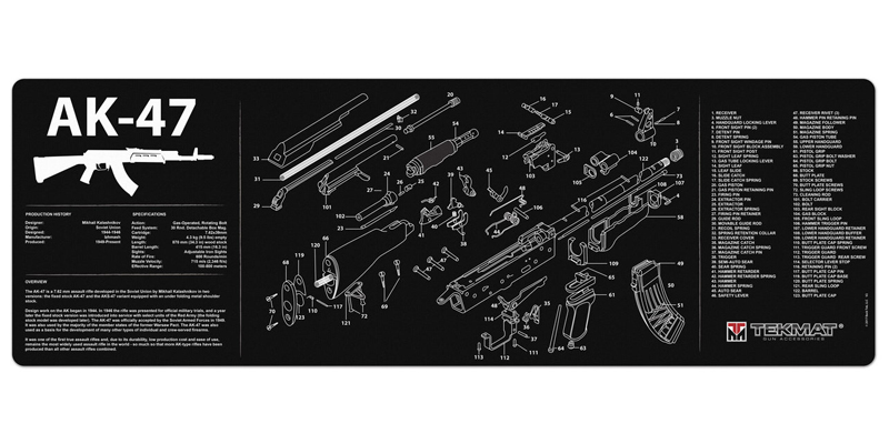 Gewehr-Reinigungsmatte Tekmat AK-47 (91x30cm)