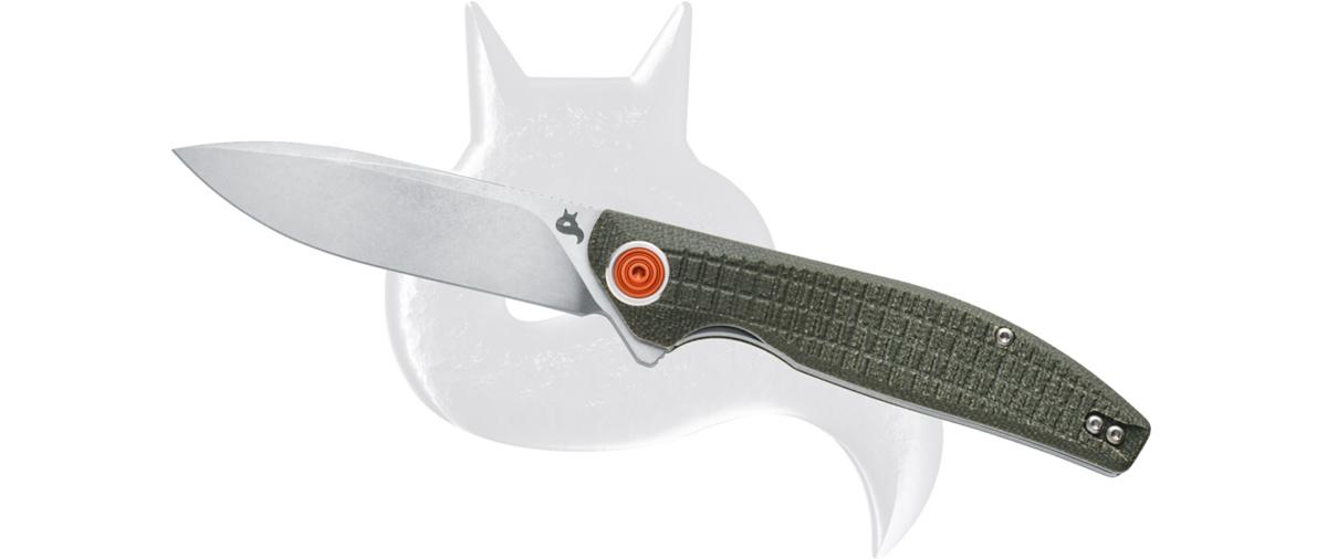 Messer Blackfox Artia Folding Knife , OD Green