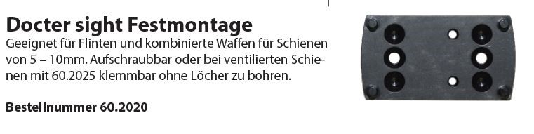 Montageplatte Wyss Waffen für Burris/ Docter / Meopta