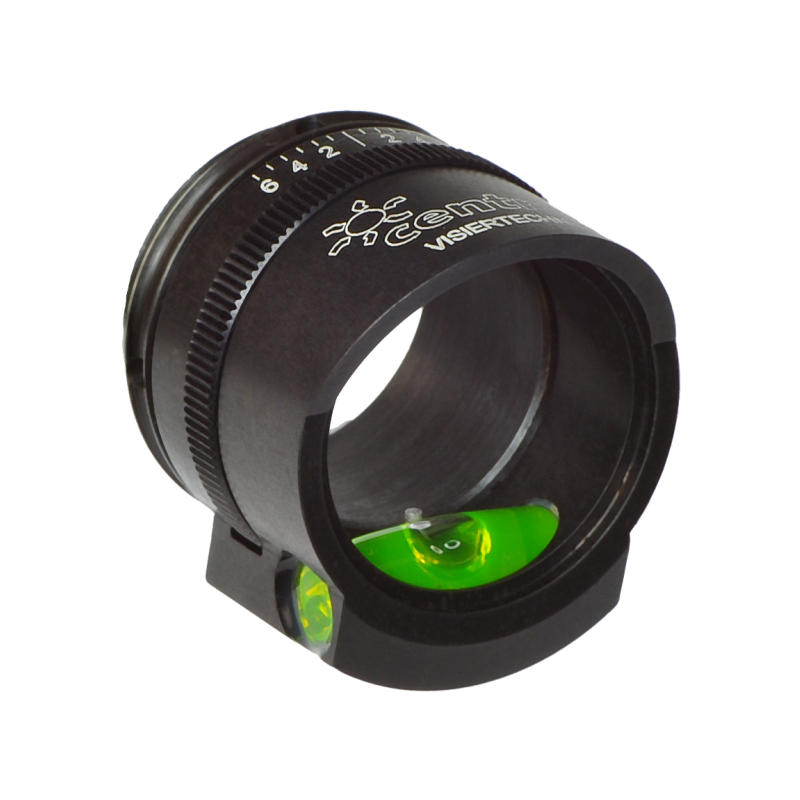 Centra Korntunnelzubehör Level 2 mit innenliegender Libelle M22x0.5 schwarz