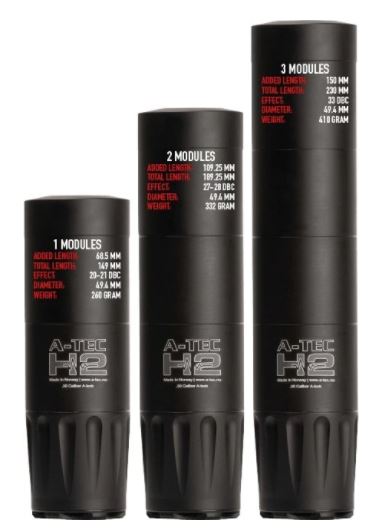Schalldämpfer A-TEC Hertz H2 .30, 7.62mm - M15x1