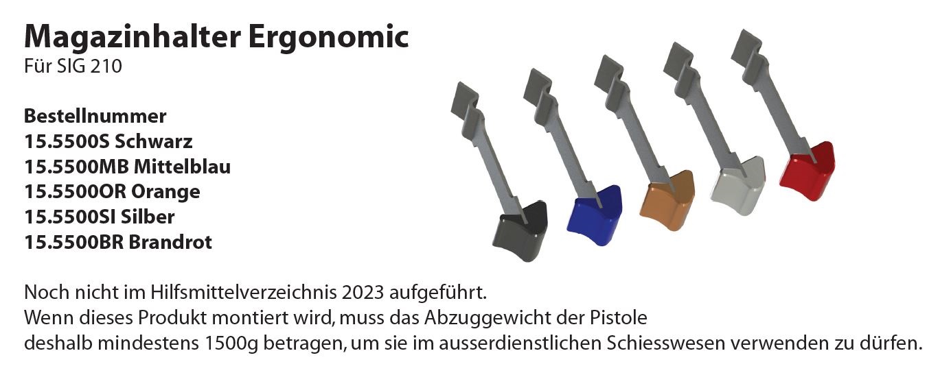 Wyss Magazinhalter Ergonomic SIG P210