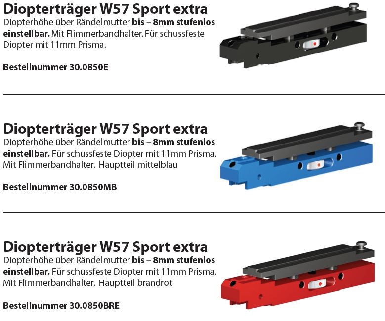 Wyss Diopterträger W57 Sport extra
