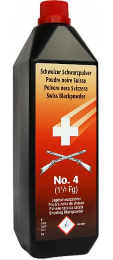 Schweizer Schwarzpulver, Jagdschiesspulver Nr. 4 /  1kg