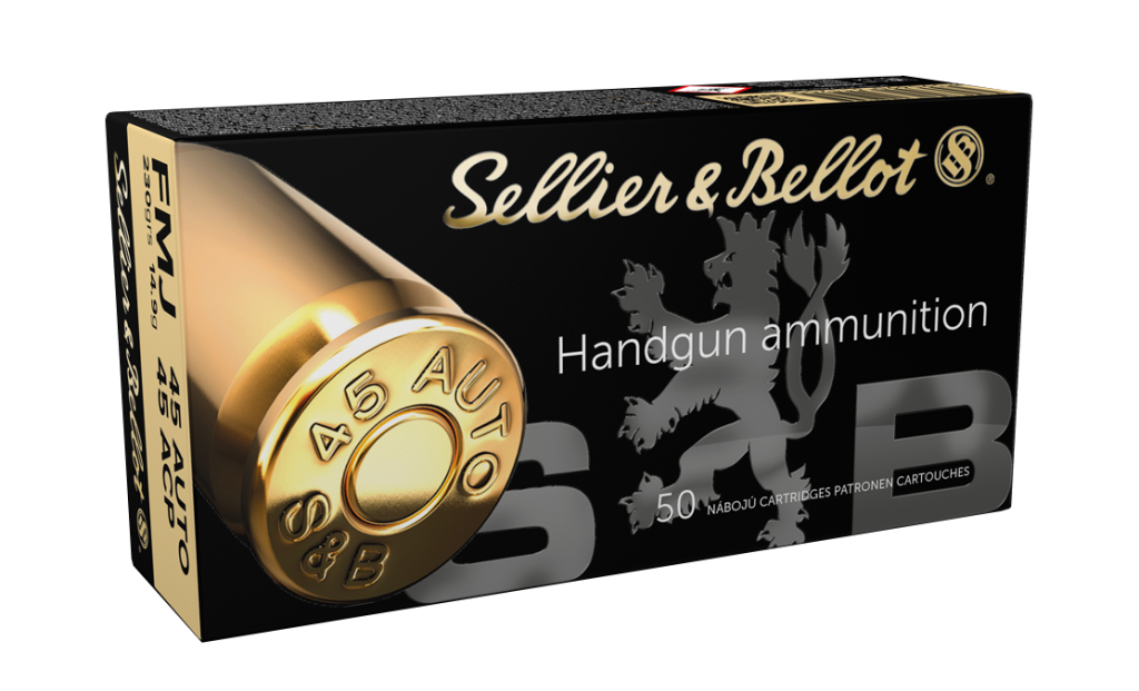 Munition Sellier & Bellot FMJ 230grs .45 ACP