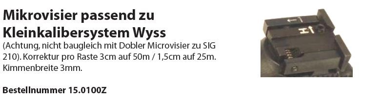 Wyss Mikrovisier zu KK System SIG P210