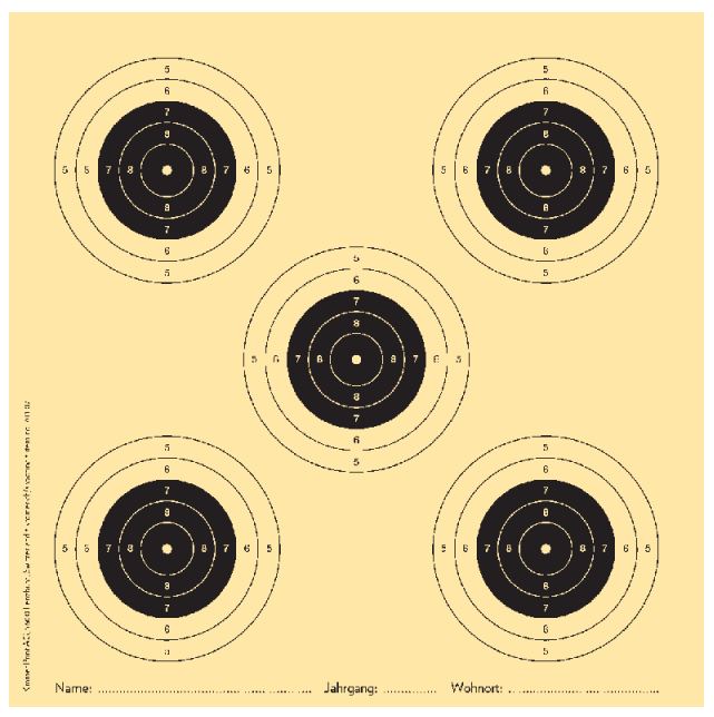 Gewehr Volksscheibe 10m / K12