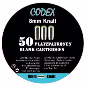 Platzpatronen Codex  , 50Stk 8mm