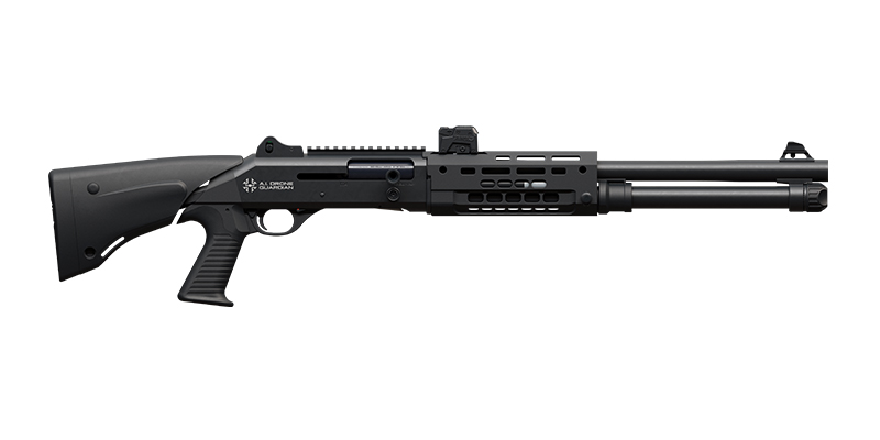 Halbautomat Benelli M4 A.I. Drone Guardian 12/76 , LL47cm, 6Patronen, Teleskopschaft, Steiner MPS-CD