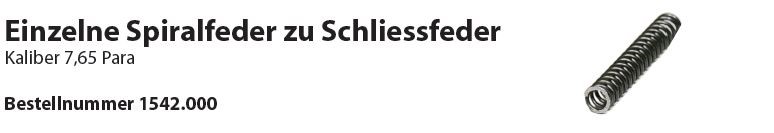 Wyss Spiralfeder zu Schliessfeder SIG P210 7.65 Para