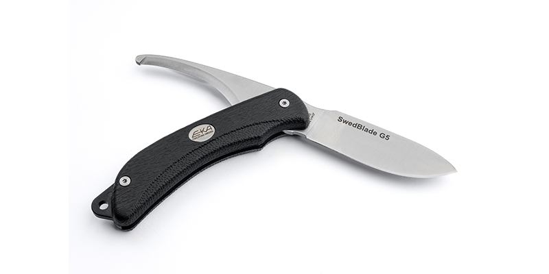 Messer EKA  Swedblade G5 schwarz mit Etui