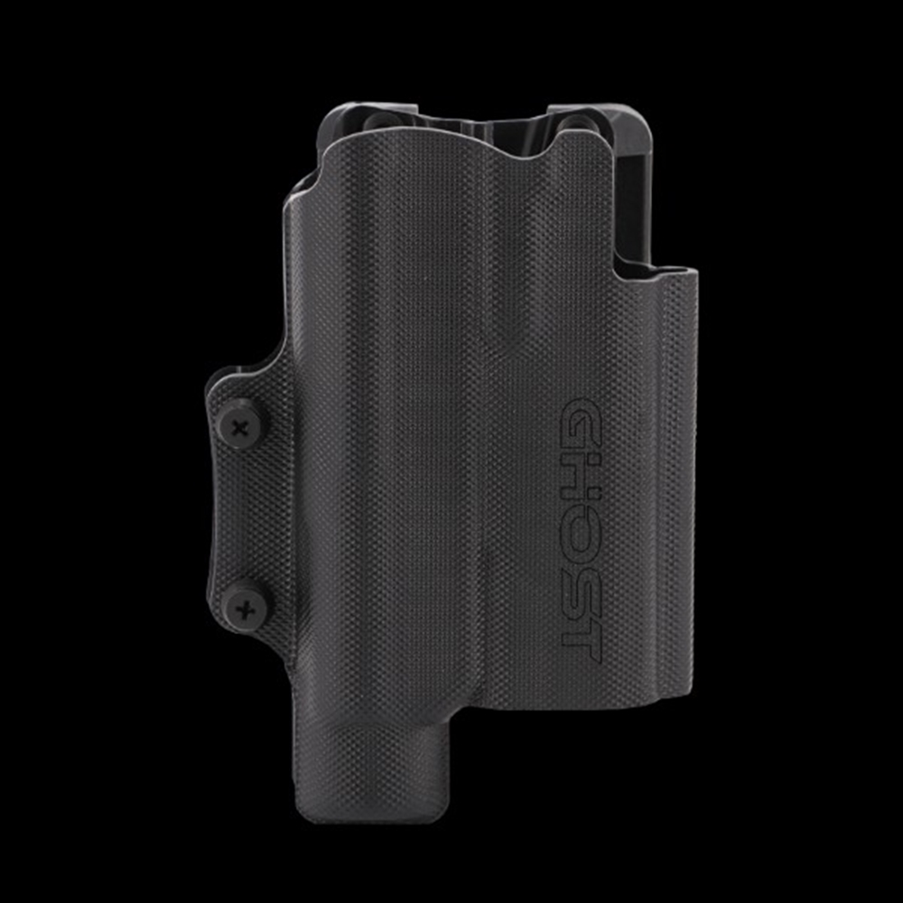 Holster Ghost CIVILIAN FS Glock 17,  19, 20, Small Frame m. LampeTRL1, X200,X300, RH, inkl. Paddle Modul | CSFB-01T