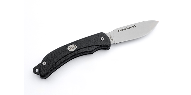 Messer EKA  Swedblade G5 schwarz mit Etui