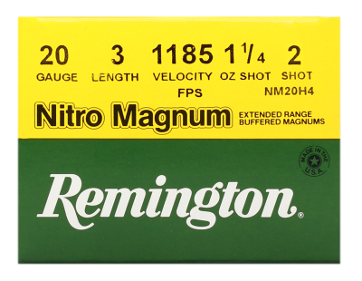 Munition Remington Nitro Mag. No2/3.75mm 1 .25 oz 20/76