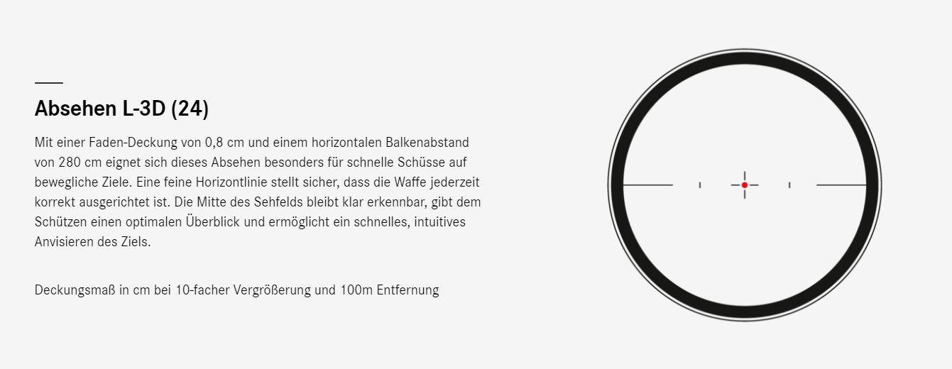 Zielfernrohr Leica Zielfernrohr Leica Magnus i 1-6.3x24 30mm L-3D