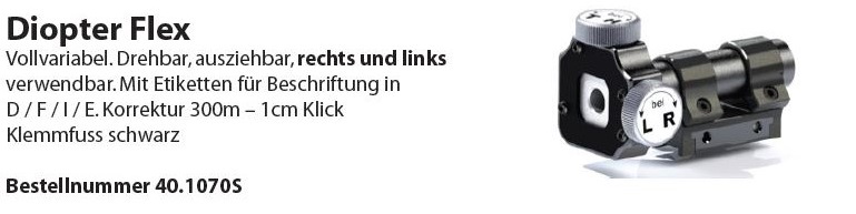 Diopter Wyss Waffen Flex zu Stgw57 schwarz