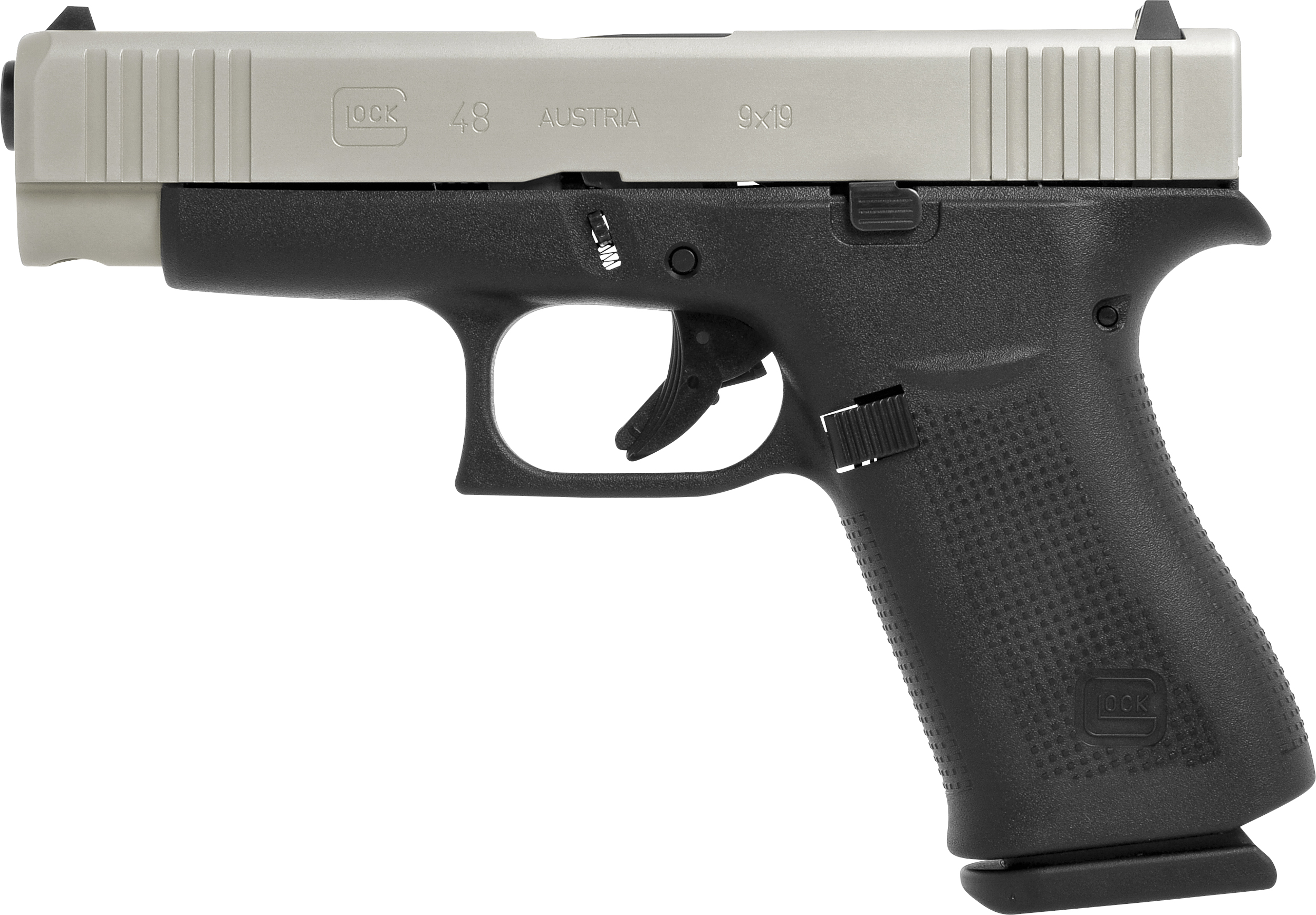 Pistole Glock 48 FS Silver Slide 9mm Para 48 FS Silver Slide