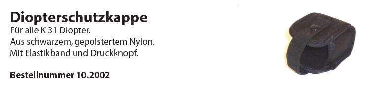 Wyss Diopterschutzkappe K31
