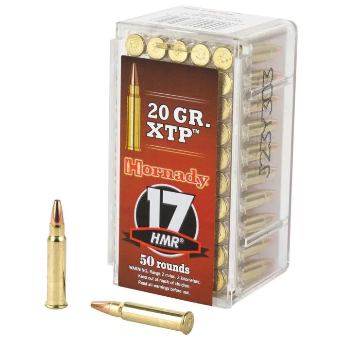 Munition Hornady XTP 20grs .17 HMR