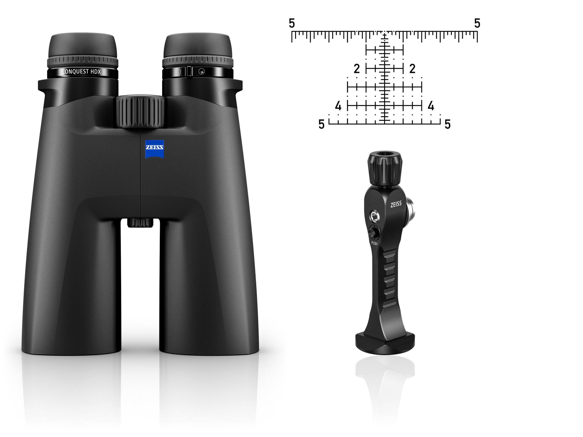 Fernglas Carl Zeiss Sport Optics Conquest HDX LRP 15x56 inkl. MRAD Absehen und Stativadapter
