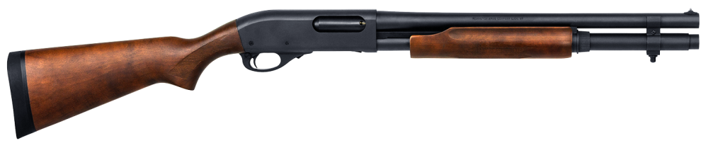 Vorderschaftrepetierer Remington 870Express 12/76 18.5", 6-Schuss, Holzschaft, Perlkorn