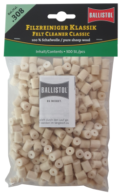 Ballistol Filzreiniger Klassik, Kal. .308 (300Stk) 7.5mm/7.62mm/.30/.300/.308