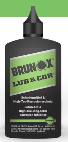 Waffenöl Brunox  Tropflasche Lub & Cor 100ml