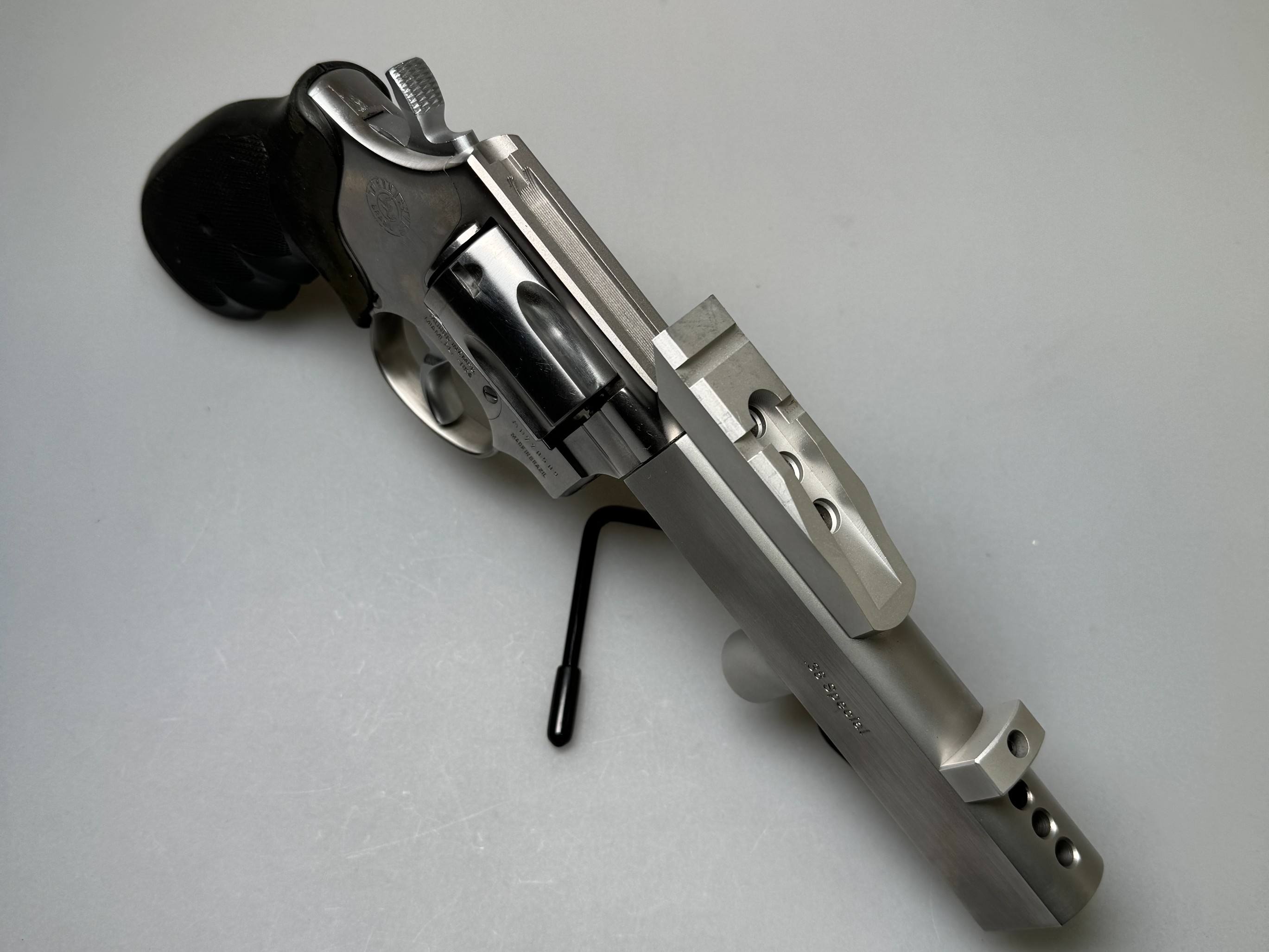 Revolver Taurus Trophy II Stainless Hofmann Custom .38 Spec. , 6 Schuss Trommel