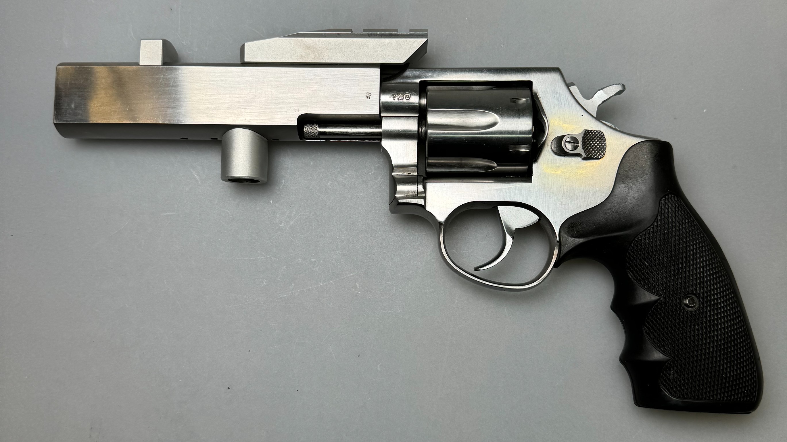 Revolver Taurus Trophy II Stainless Hofmann Custom .38 Spec. , 6 Schuss Trommel