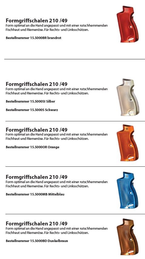 Wyss Formgriffschalen Pist49 SIG P210