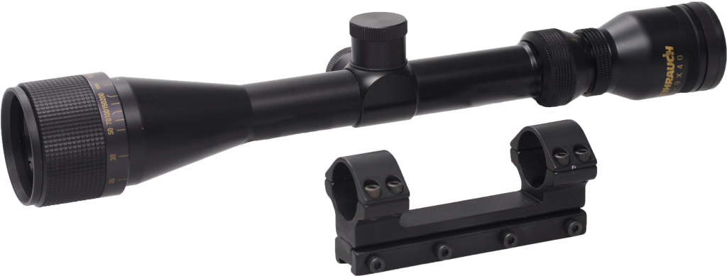 Weihrauch ZF 3-9x40 mit Parallaxausgleich und Zielfernrohrmontage (einteilig)