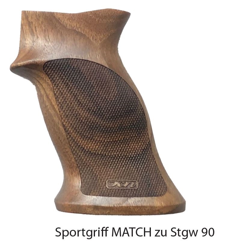Sportgriff Wyss Waffen zu Stgw90 Nussbaumholz braun