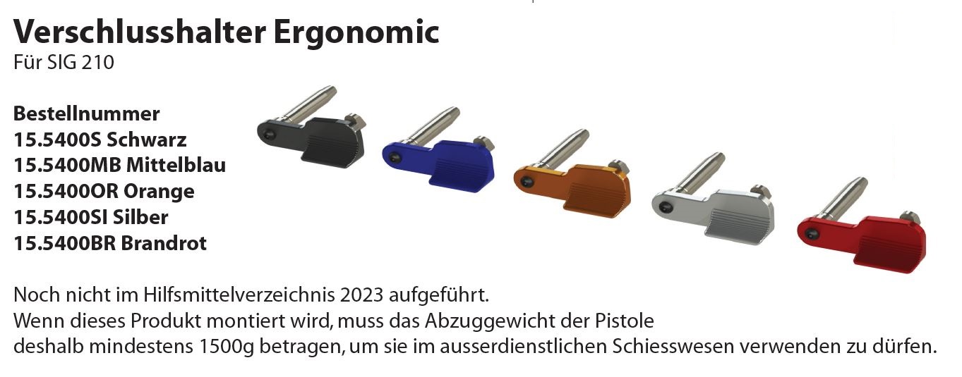Wyss Verschlusshalter Ergonomic SIG P210