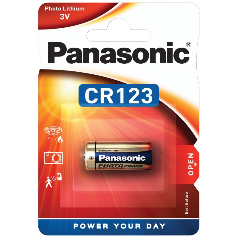 Batterie Panasonic CR123 3V Lithium