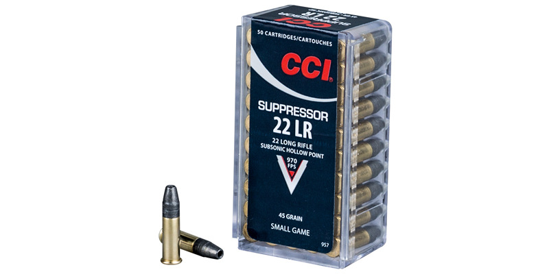 Munition CCI .22lr Suppressor 45gr