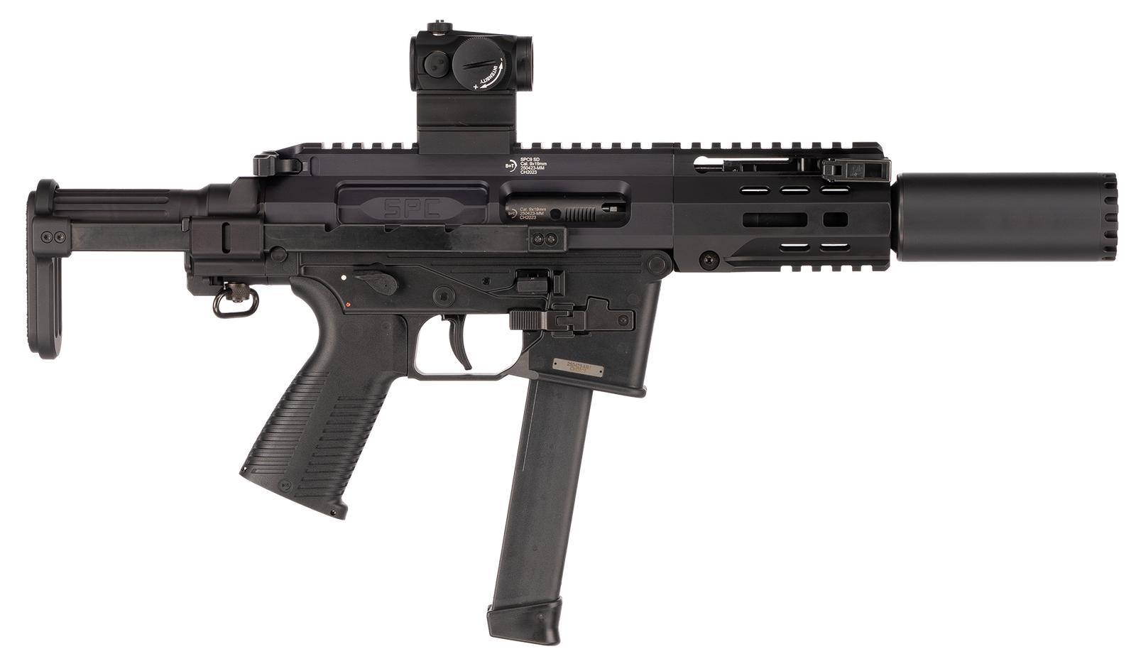 Halbautomat B&T AG SPC9 SD PDW G 9mm Para (Glock Magazine)