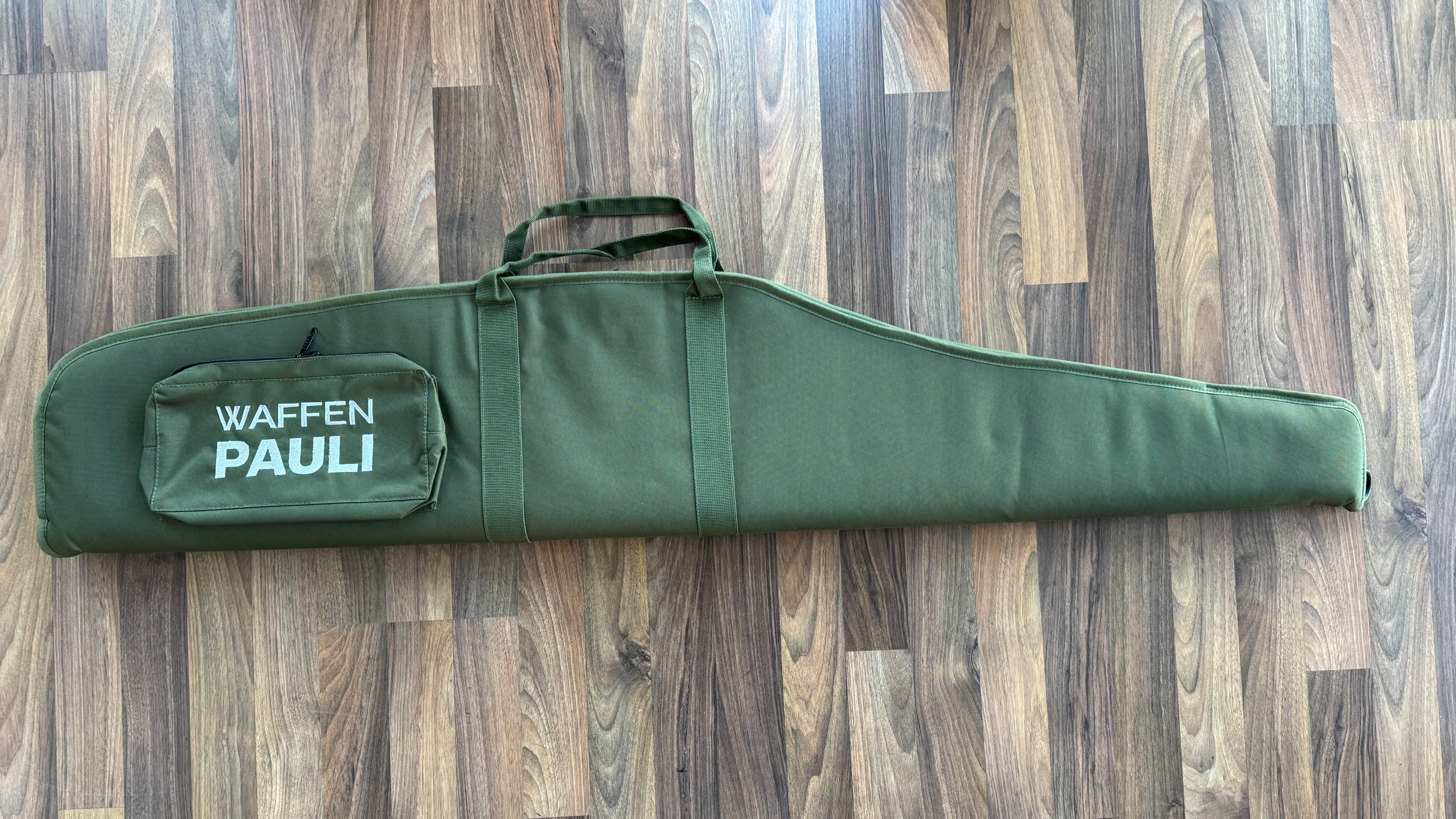 Gewehrfutteral Fritzmann aus Nylon, gefüttert, ( mit Waffen Pauli bestickt )