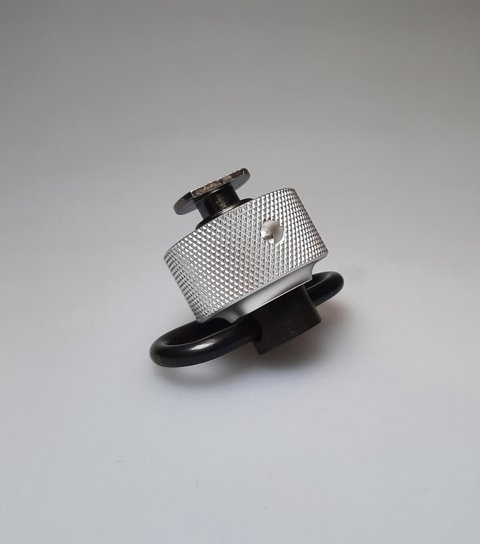 Anschütz 6226 Handstopp mit ausklinkbarer Riemenbügelöse, silber