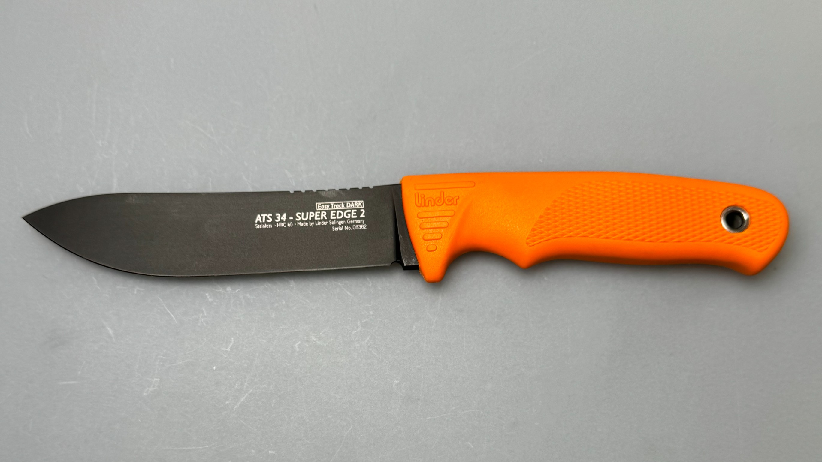 Linder Messer ATS 34 Super Edge 2, orange